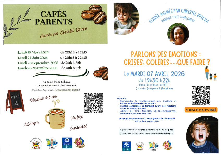 Le Relais Petite Enfance : dates à retenir